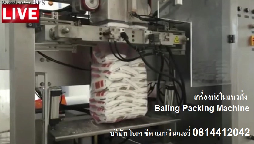 มีเครื่องบรรจุถุงเล็กในถุงใหญ่ เครื่องห่อในแนวตั้ง Baling Packing 081-4412042
